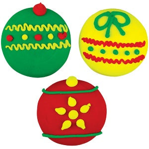 Large Christmas Ornament - Royal Icing - 1 Piece