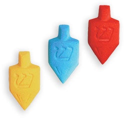 Small Dreidel - 1 1/4" - Sugar - 12 Pieces