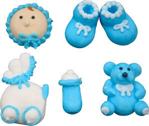 Baby Royal Icing Set - Small Blue