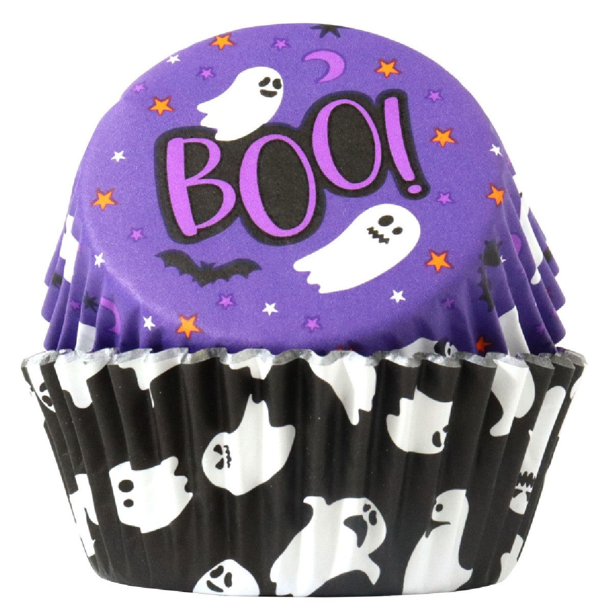 Spooky Ghosts, Foil Lined Cupcake Liners - 60 Liners