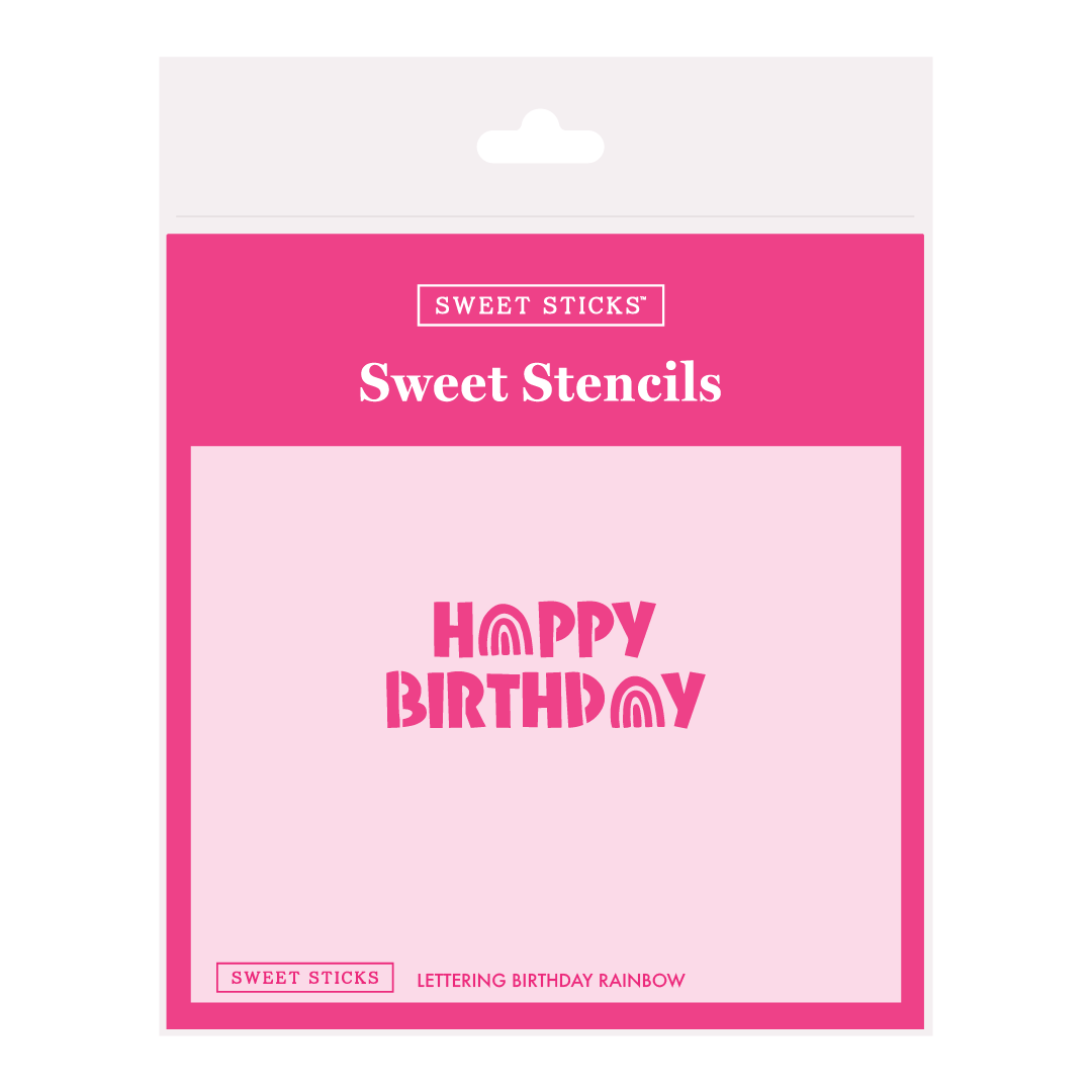 Sweet Stencils Happy Birthday Stencil