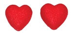 1/2" Red Hearts - Sugar - 12 Pieces