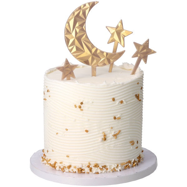 Moon & Stars Cake Topper Set
