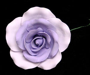 Tea Rose single w/wire - Lavender Extra Large