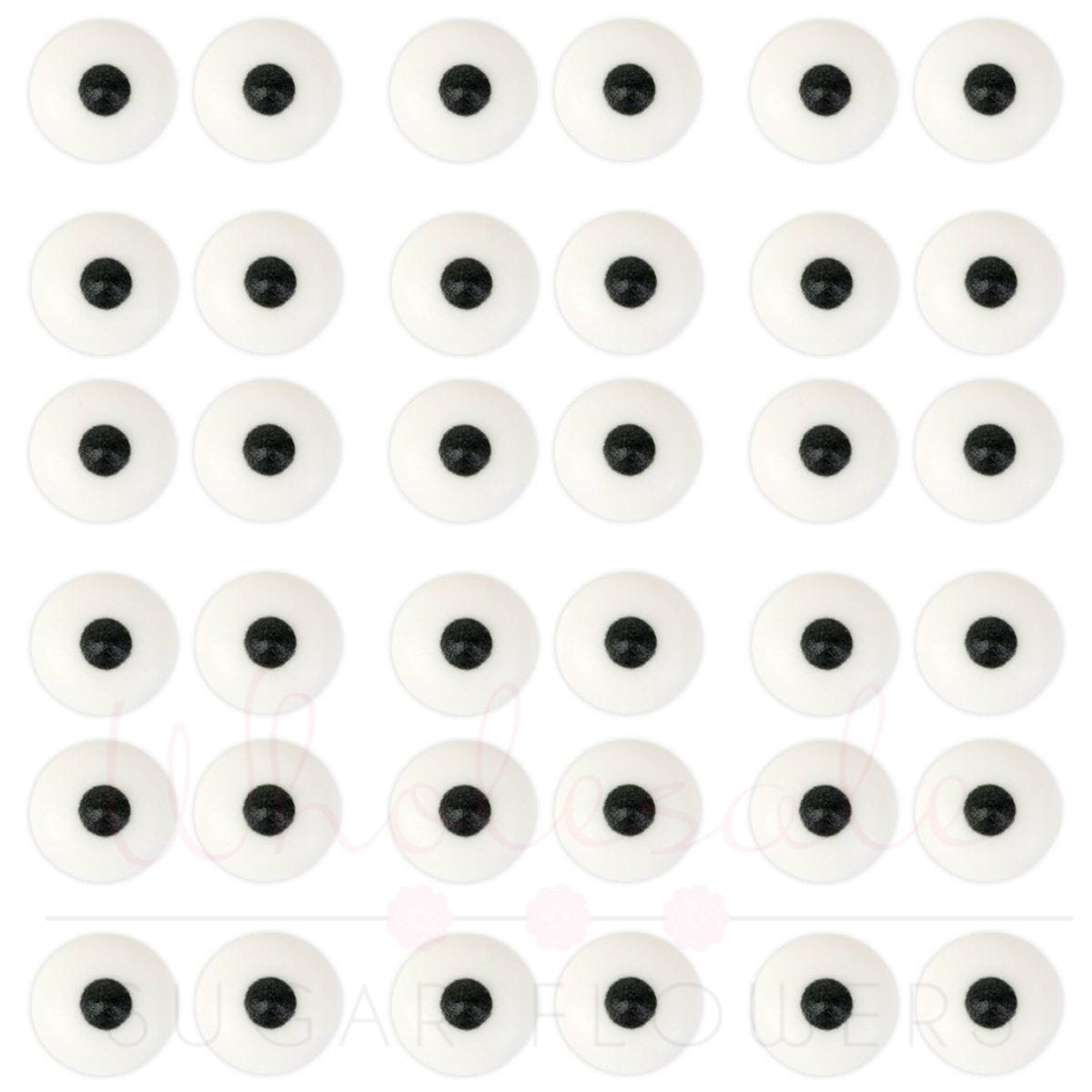 Royal Icing Googly Eyes - Large - 24 Pieces