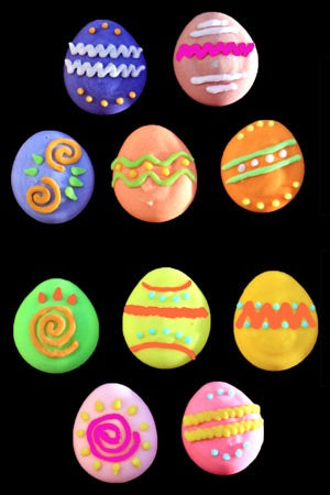 Easter Eggs Assorted -10 pieces - Royal Icing