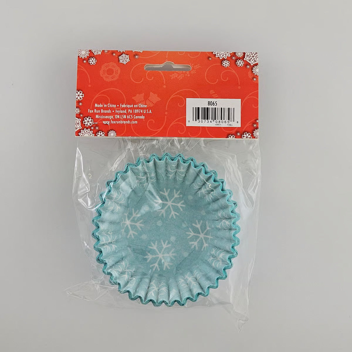 Blue Snowflake Cupcake Liners