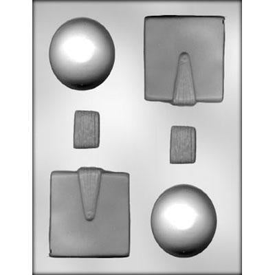 3D Graduation Cap Chocolate Mold (2 Caps)