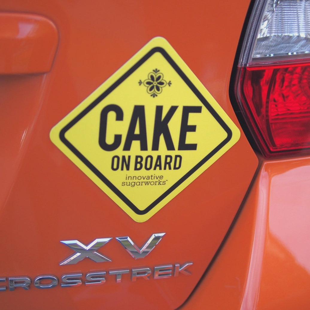 Cake On Board Car Magnet