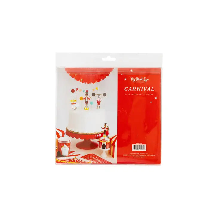 Carnival Cake Topper Set