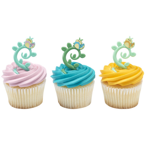 Caterpillar Wrap Cupcake Rings - 12 Rings