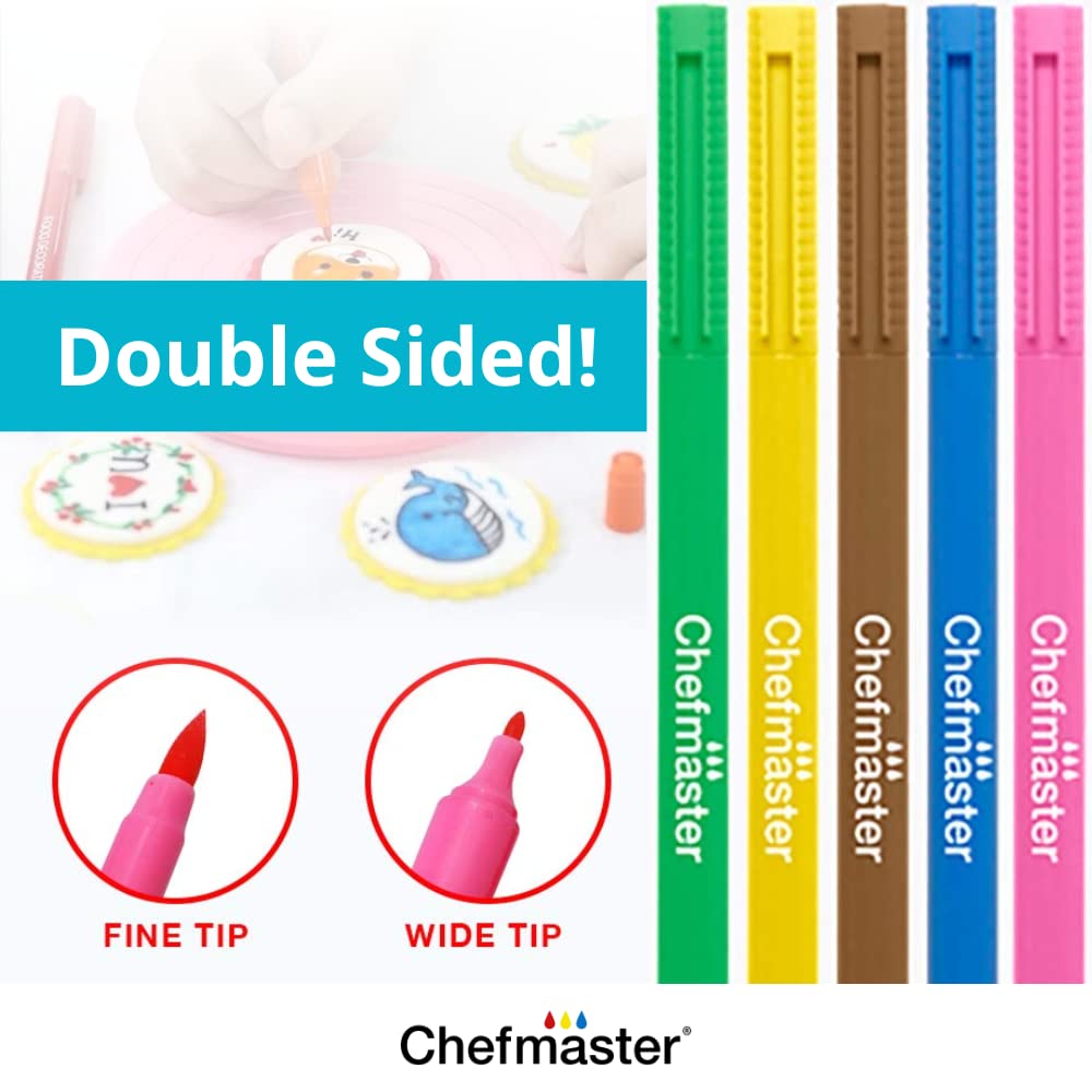 Chefmaster Rainbow Food Decorating Pens - 10 Pens