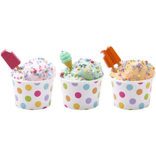 Cool Treat Assortment Cupcake Picks - 12 Picks