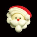 Mini Santa Face - Royal Icing - 6 Pieces