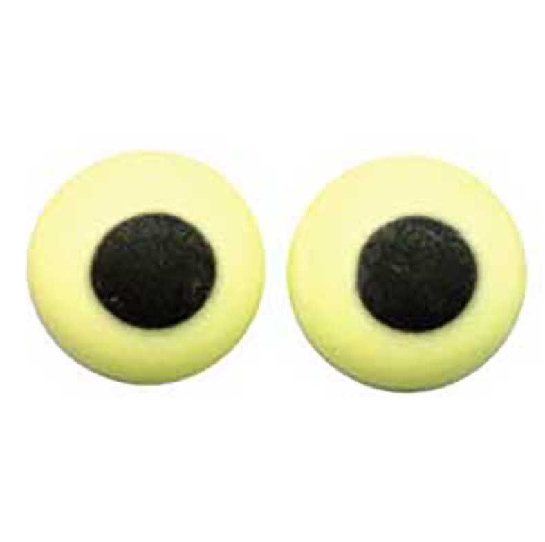 Small Eyes - Royal Icing Yellow - 50 pieces 1/4"