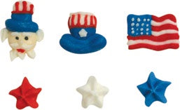 Patriotic Mini - Royal Icing - 12 Pieces