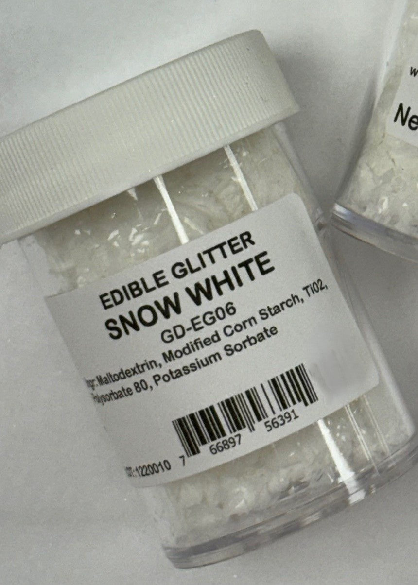 Snow White Edible Glitter
