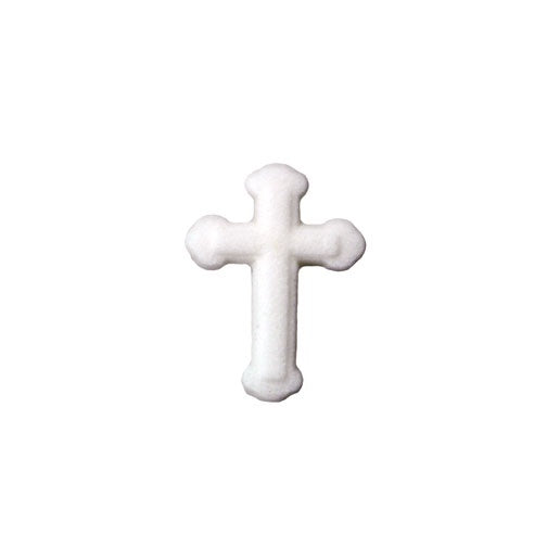 Small White Cross - Sugar - 12 pieces