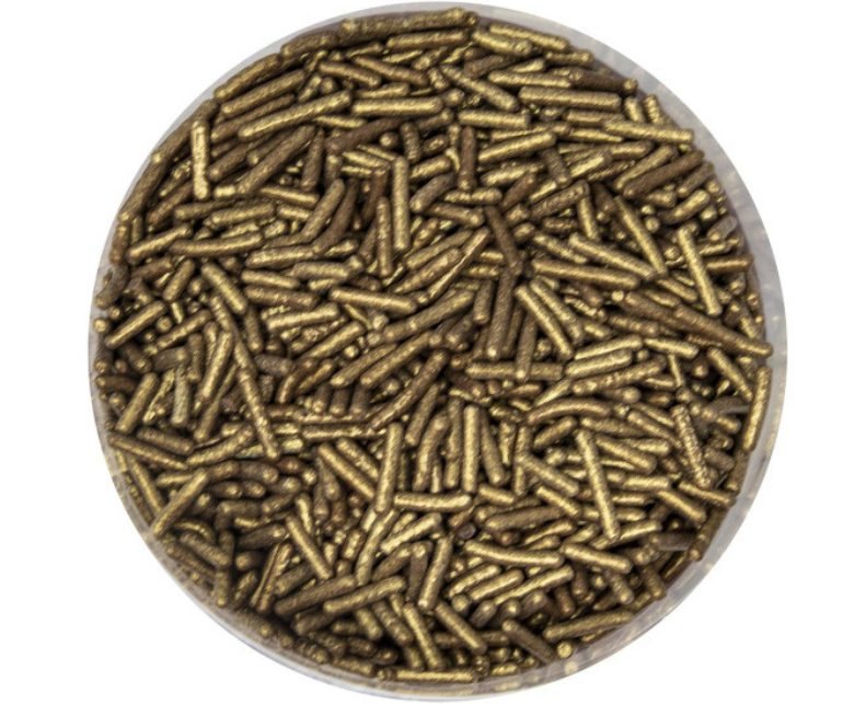 Gold Pearl Sprinkles/Jimmies, 4oz