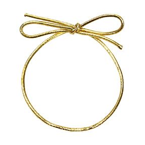 Gold, 14 Inch, Stretch Loops for 1/4LB Candy Boxes - 50 Per Package