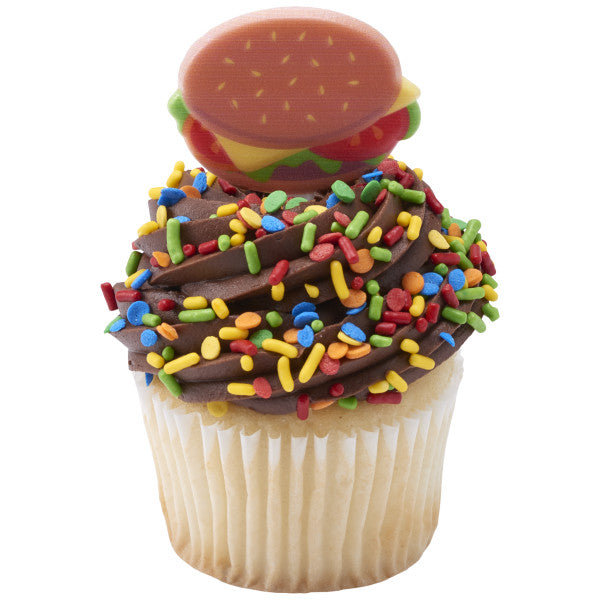 Summer Grilling Food Items Cupcake Picks - 12 Picks
