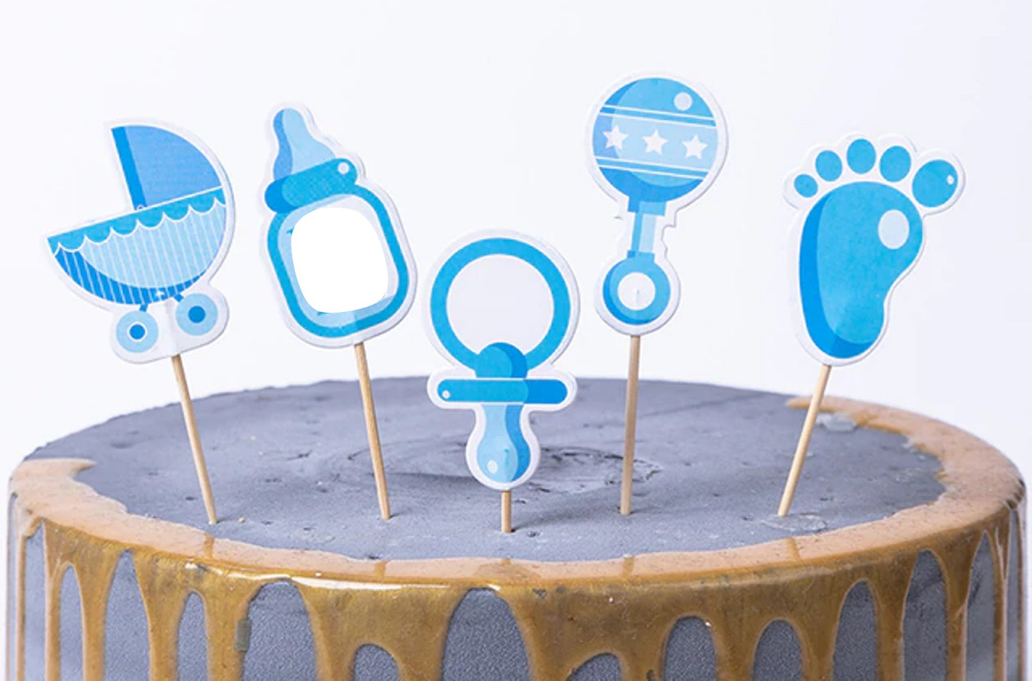 It's A Boy Cupcake Picks - 12 Per Package