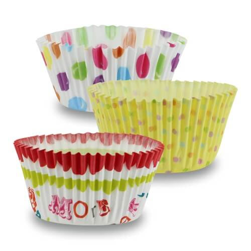Assorted Print Baking Cups - 75 Count