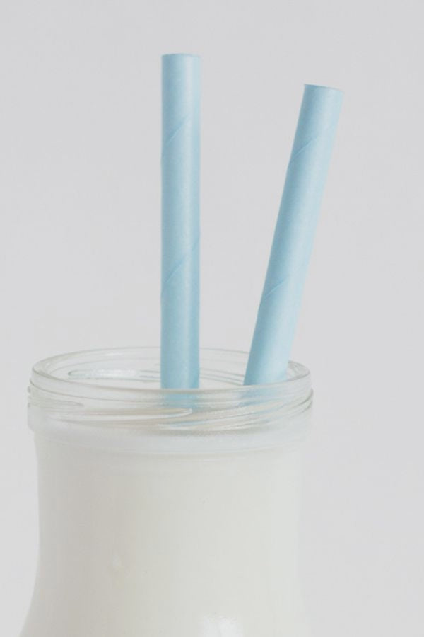 Light Blue Cake Pop Straws - 25 Straws