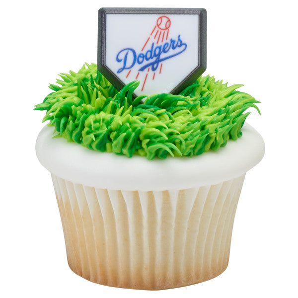 Los Angeles Dodgers Cupcake Rings - 12 Cupcake Rings