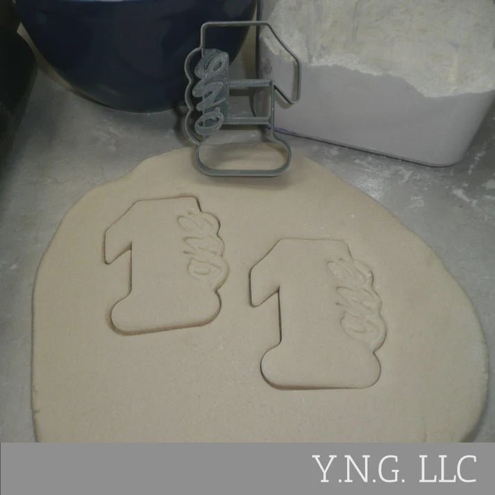 Number 1 Detailed Cookie Cutter