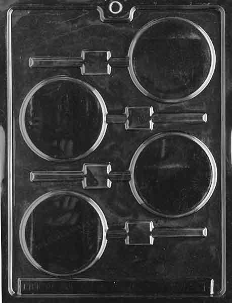 Plain Round Lollipop Chocolate Mold