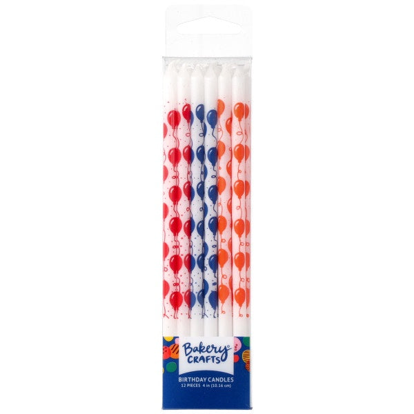 Primary Color Balloon Print Candles