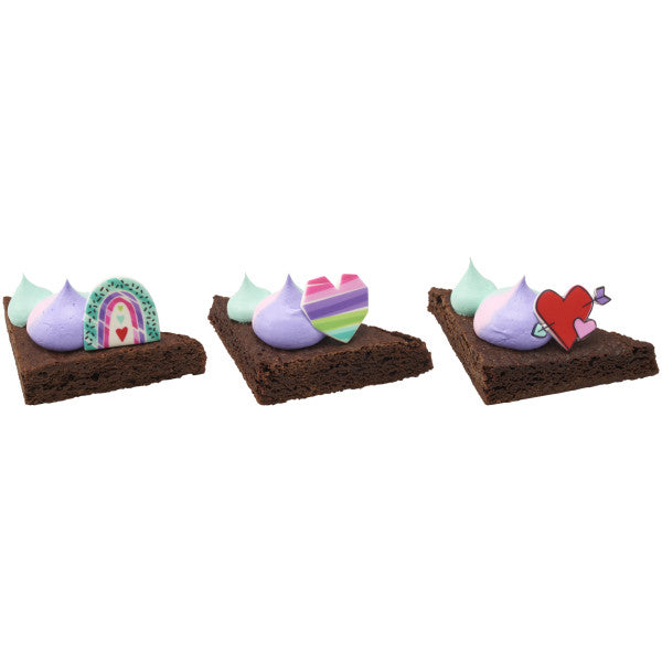 Rainbow Love Sweet Decor Edible Decorations