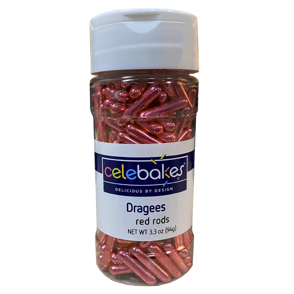 Celebakes Dragees - Red Rods