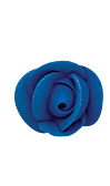 Mini Royal Icing Rose - 7/8" Royal Blue