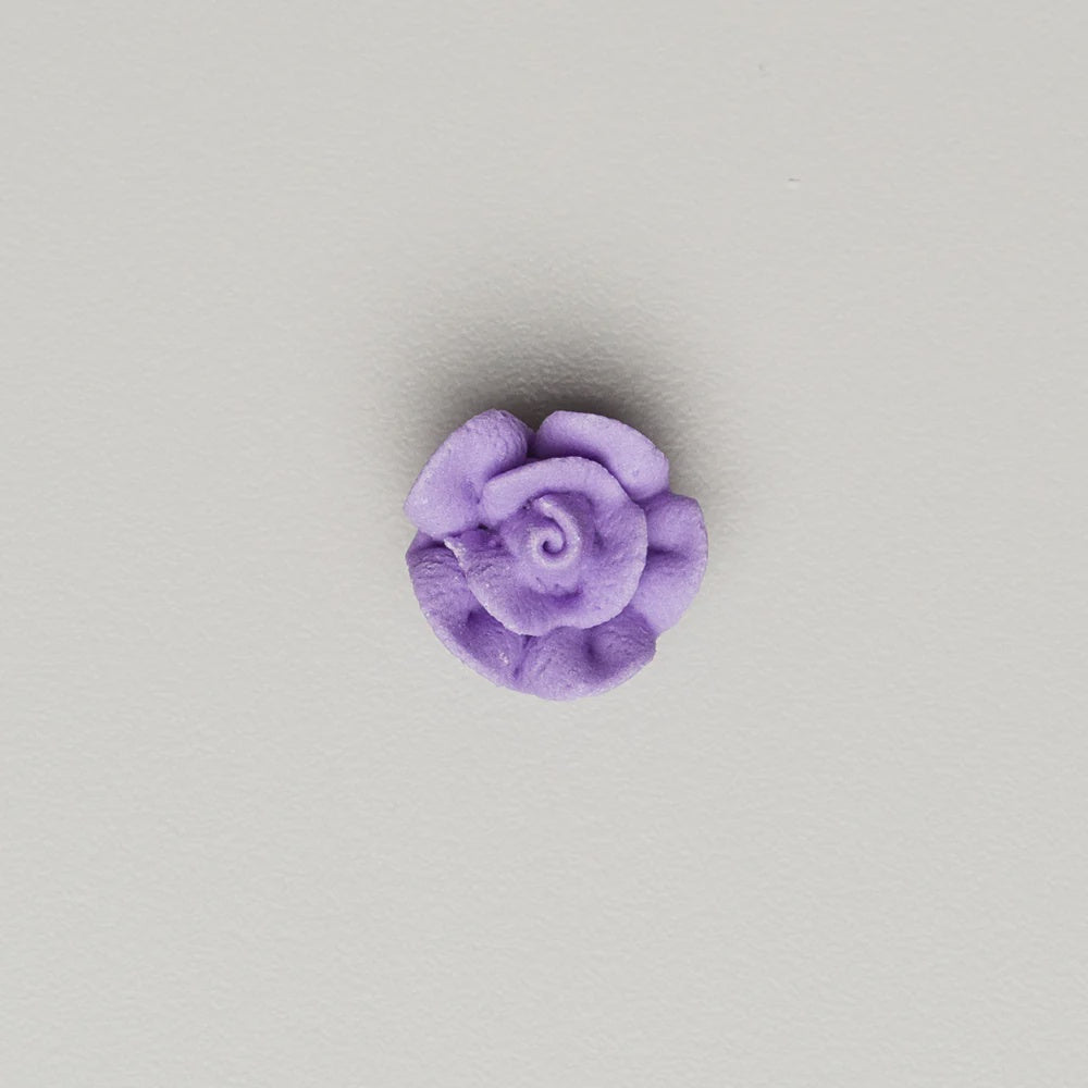 Medium Royal Icing Rose - Lavender - 1"