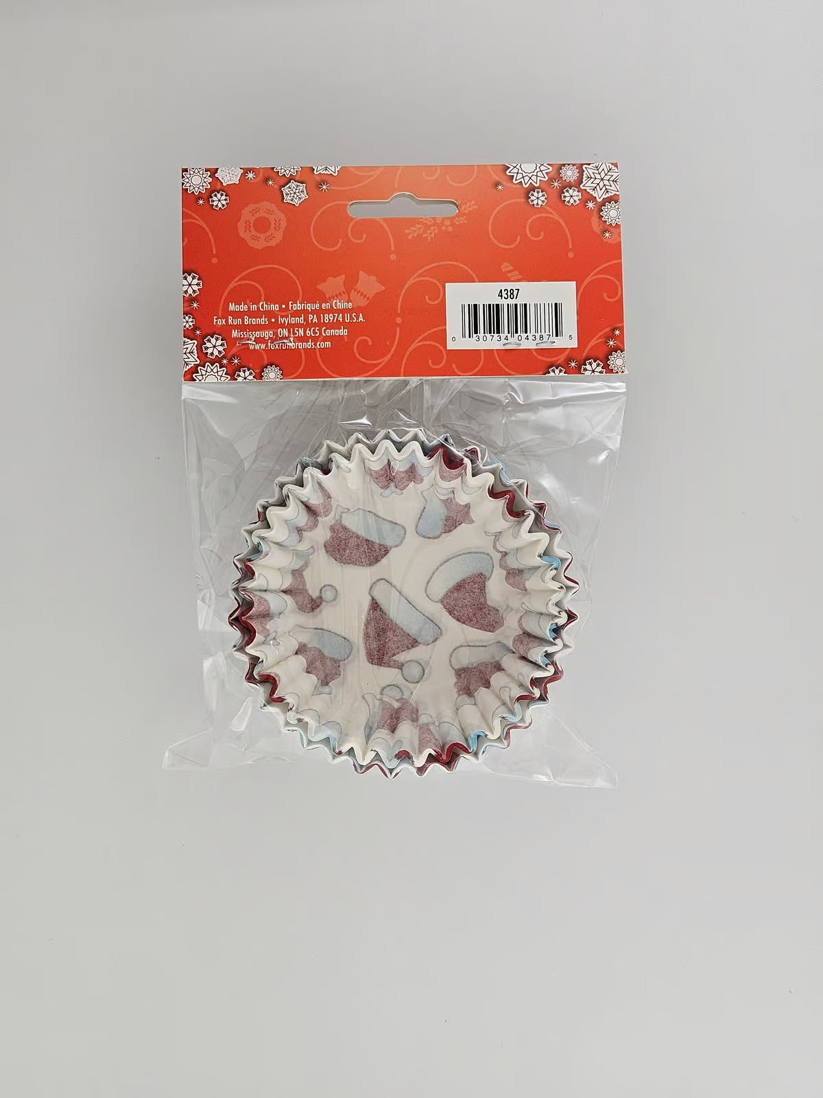 Santa Hat Cupcake Liners