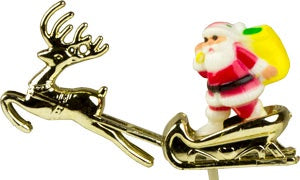Santa with Gold Sleigh