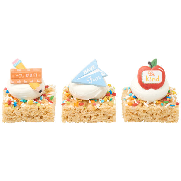 School Rules Cupcake Rings - 12 Rings