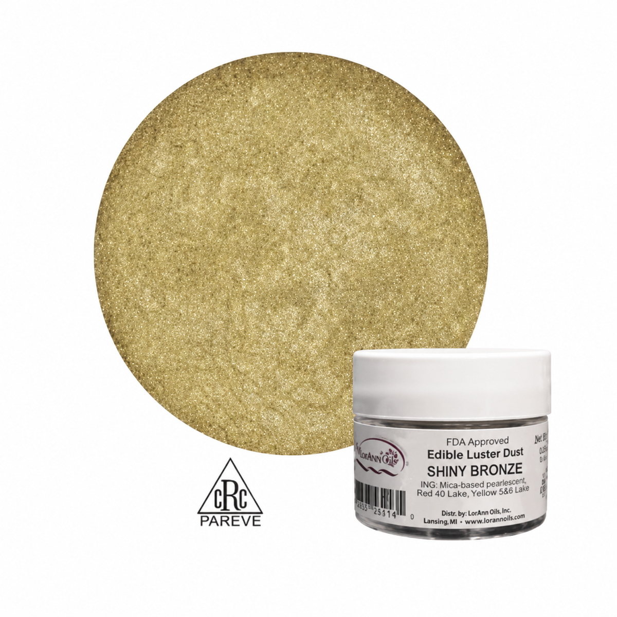 Edible Luster Dust - Shiny Bronze