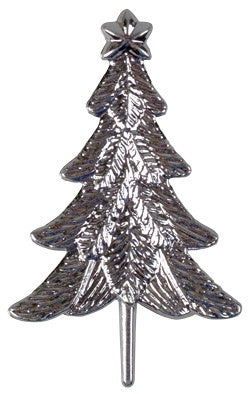 Plastic Silver Christmas Tree Pick