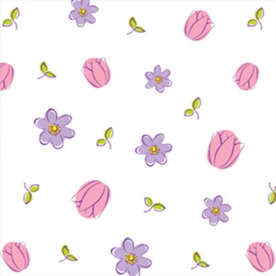 Simple Flowers Cellophane Treat Bags - 3.5x2x7.5 - 10 Bags