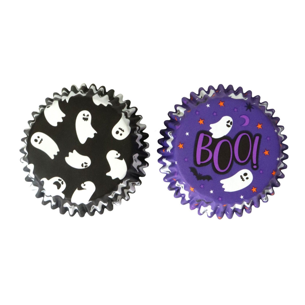 Spooky Ghosts, Foil Lined Cupcake Liners - 60 Liners
