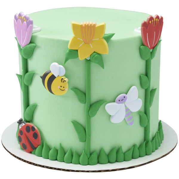 Springtime Blooms Cupcake Rings - 12 Rings