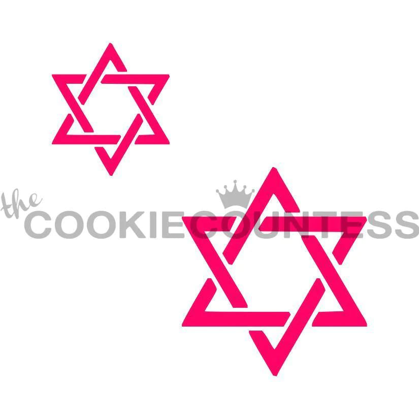 Star Of David with 2 Sizes Stencil