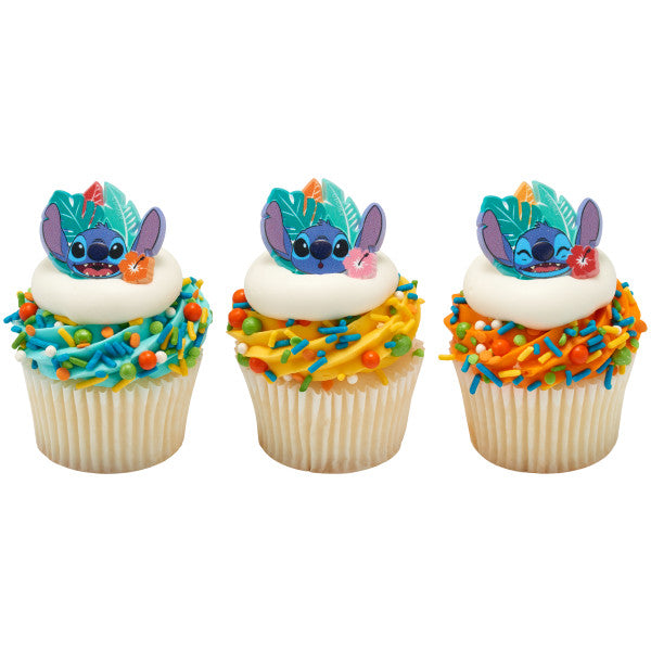 Disney's Stitch 'Ohana Energy Cupcake Rings - 12 Cupcake Rings