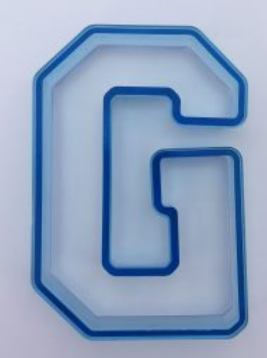 Varsity Letter G Cookie Cutter