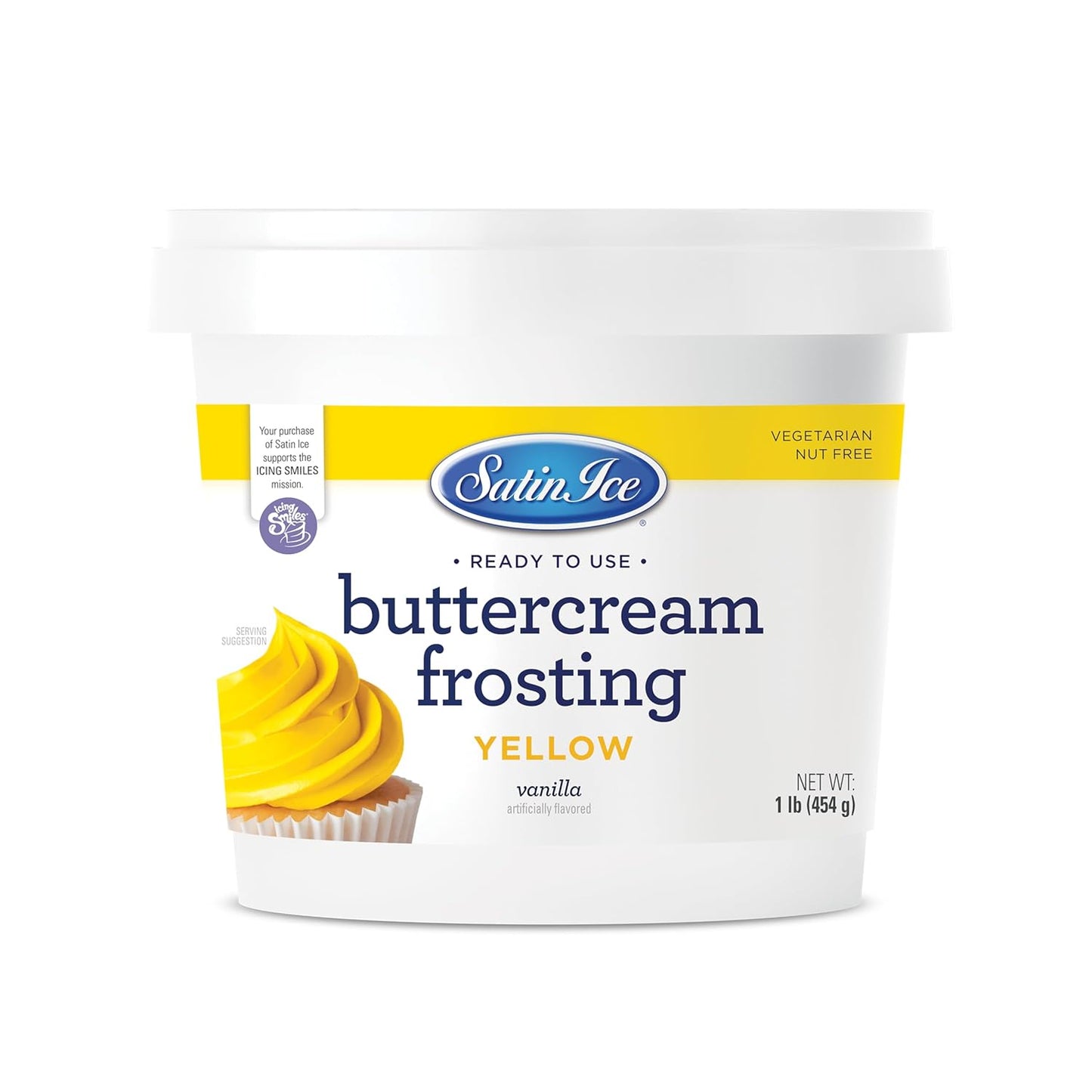 Satin Ice Yellow Buttercream Frosting, 1lb