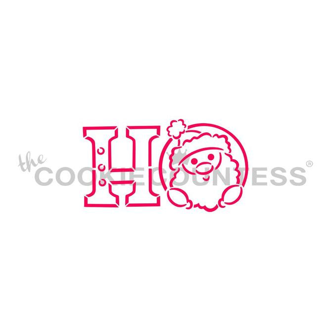 Santa Face Ho Ho Ho Paint Your Own Stencil