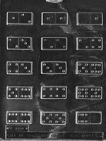 Dominoes Chocolate Mold
